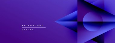 Soyut mor arkaplan tasarımı. Geometrik şekiller, dinamik görsel efekt oluşturur. Modern, canlı, parlak bir sunum..