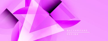 Soyut pembe tasarım. Geometrik şekiller, dinamik görsel efekt oluşturur. Çeşitli projeler için modern arkaplan.