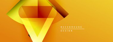 Soyut geometrik şekiller, canlı turuncu renkler tasarımda baskın. Gradyan karışımları dinamik görsel efekt yaratır. Modern arkaplan ögesi.