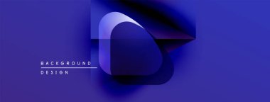 Soyut mavi tasarım geometrik şekiller, gradyanlar, metin elementleri içerir. Modern estetik, arka planlar ve sunumlar için uygun..