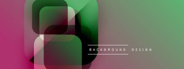 Soyut geometrik şekiller örtüşüyor, canlı renk eğimleri yaratıyor. Modern tasarım elementleri dinamik görsel deneyim önerir.