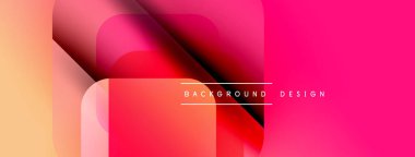 Soyut geometrik şekiller çakışıyor. Sıcak renkler harmanlanarak, dinamik görsel efekt yaratır. Arka planlar için modern tasarım ögesi.