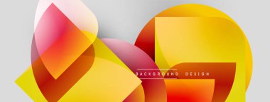 Soyut geometrik şekiller çakışıyor. Renk değişimi, kırmızı, pembe dinamik görsel efekt. Arka planlar için modern tasarım ögesi.