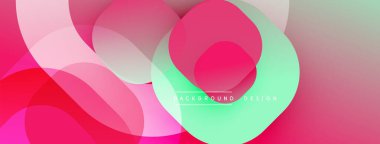 Soyut renkli katmanlar dinamik görsel efekt yaratır. Pembe, yeşil renkler harmanlanarak modern arka plan tasarımını oluşturuyor. Düzen eğimleri kompozisyona hakim.