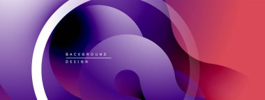 Soyut sıvı şekilleri, canlı mor, kırmızı gradyanlar. Modern arkaplan tasarımı, pürüzsüz geçişler, dinamik kompozisyon.