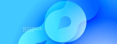 Soyut mavi arkaplan. Pürüzsüz şekiller, dinamik görsel efektler yaratır. Mezuniyet geçişleri derinlik ve modern estetik sunar.