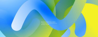 Soyut sıvı şekiller, canlı renklerin karışımı. Modern tasarım, pürüzsüz gradyanlar dinamik görsel efekt yaratır. Arkaplan dokusu.