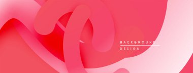 Soyut akışkan şekiller, pembe renkler tasarımda baskın. Pürüzsüz gradyanlar dinamik görsel akış yaratır. Modern arkaplan dokusu.