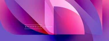 Soyut sıvı şekiller, canlı mor renkler, modern tasarım. Gradyan katmanlar dinamik görsel efekt yaratır. Mevcut en küçük metin ögesi.