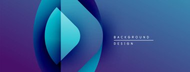 Soyut mavi mor gradyan tasarımı. Dairesel şekiller, dinamik görsel efektler yaratır. Sunumlar için modern arkaplan uygun.