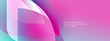 Soyut pembe, mor renkler dinamik şekiller oluşturur. Modern tasarım elementleri arka plan için uygun görsel ilgi yaratır.