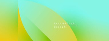 Soyut eğim arkaplanı. Pürüzsüz renk değişimi, sarı, yeşil, turkuaz renkler. Minimalist tasarım, metin arkaplan tasarımı.