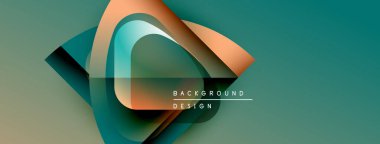 Soyut tasarım akışkan şekiller, gradyanlar içerir. Teal, turuncu renkler kompozisyona hakim. Metin arka plan tasarımı okur. Modern estetik.