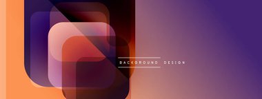 Soyut gradyan katmanları modern arkaplan oluşturur. Turuncu, mor renkler düzgün bir şekilde harmanlanır. Minimalist tasarım dijital projelere uygun.
