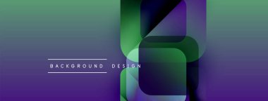 Soyut eğim arkaplanı. Mor, yeşil renkler düzgün bir şekilde harmanlanır. Modern tasarım elementleri dinamik görsel etki yaratır. Metin arkaplan tasarımı okur.