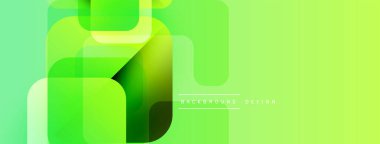 Soyut yeşil katmanlar örtüşüyor, dinamik görsel etki yaratıyor. Yumuşak eğimler derinliği, modern estetiği akla getiriyor. Mevcut en küçük metin.