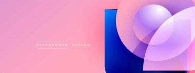 Soyut pembe arkaplan özellikleri üst üste binen mor daireler. Modern tasarım elementleri dinamik görsel cazibe yaratır. Basit metin arkaplan tasarımı okur.