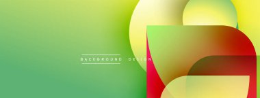 Soyut gradyanlar harmanlanarak katmanlanmış şekiller oluşturur. Canlı renkler modern görsel etki yaratır. Metin arkaplan tasarımı okur.