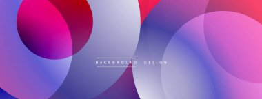 Soyut sıvı şekilleri örtüşür ve canlı renk değişimleri yaratır. Pembe, mor, mavi renkler kusursuz bir şekilde harmanlanır. Modern tasarım ögesi.