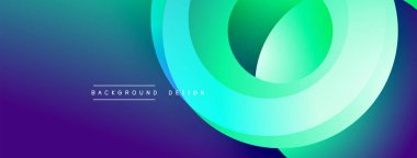 Soyut eğim arkaplanı. Katmanlar dinamik görsel efekt yaratır. Mavi, yeşil, mor renkler düzgün bir şekilde harmanlanır. Modern tasarım ögesi.