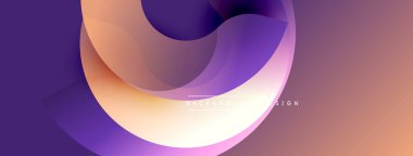Soyut akışkan şekiller, mor renkler turuncuya karışıyor. Modern tasarım dinamik görsel etki yaratır. Pürüzsüz gradyanlar yumuşak doku sunar.