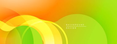 Soyut enerji katmanları pürüzsüz bir eğim yaratır. Sarı, turuncu, yeşil renkler kusursuz bir şekilde harmanlanır. Arka planlar için modern tasarım ögesi.