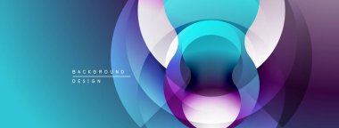 Soyut katmanlar dinamik görsel efekt yaratır. Renkler karışıyor, dairesel şekiller oluşturuyor. Arka planlar için modern tasarım ögesi.