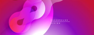 Soyut sıvı şekilleri, canlı mor renkler, mor renkler. Modern tasarım öğesi, düz eğriler, dinamik kompozisyon. Arkaplan dokusu.