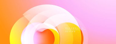 Soyut tasarım özellikleri üst üste biniyor. Sıcak renkler karışıyor, yumuşak renkler yaratıyor. Minimalist estetik, modern sunum.