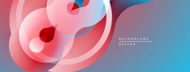 Soyut şekiller, pembeler, maviler harmanlanır. Modern tasarım, pürüzsüz gradyanlar dinamik görsel etki yaratır. Minimalist estetik.