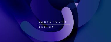 Soyut sıvı şekilleri üst üste binerek dinamik mavi mor gradyan oluşturur. Metin, kompozisyon içerisindeki arkaplan tasarımını okur.