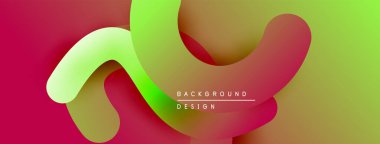 Soyut sıvı şekilleri kesişir. Canlı renkler harmanlanarak, dinamik görsel efekt yaratır. Arka planlar için modern tasarım ögesi.