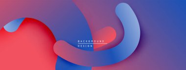 Soyut sıvı şekilleri örtüşür ve canlı renk değişimleri yaratır. Modern tasarım hareket, derinlik ve görsel ilgi öneriyor.