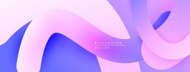 Soyut sıvı şekiller, pembeler, morlar modern arka plan yaratır. Yumuşak gradyanlar, dinamik kompozisyon, zarif tasarım elementleri.
