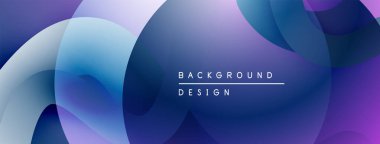 Soyut akışkan şekiller harmanlanır, değişken mor, mavi renkler oluşturur. Arka planlar ve sunumlar için modern tasarım öğesi. Yumuşak geçişler görünür.
