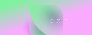 Soyut eğim arkaplanı. Yumuşak pastel renkler karışıyor, pürüzsüz geçişler yaratıyor. Metin elemanları mevcut olan minimalist tasarım.