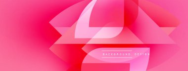 Soyut pembe dizayn özellikleri üst üste binen şekiller, gradyanlar. Modern estetik dijital arka planlar ve sunumlar için uygundur. Basit metin arkaplan tasarımı okur.