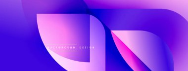 Soyut sıvı şekiller, canlı mor renkler, pürüzsüz gradyanlar. Modern tasarım ögesi, projeler için mükemmel arkaplan.