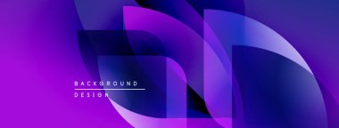 Soyut mor tasarım akışkan şekiller, gradyanlar içerir. Metin elemanları ve dinamik bileşimi olan modern arkaplan.