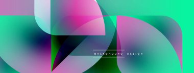 Soyut sıvı şekilleri örtüşür ve canlı renk değişimleri yaratır. Turkuaz, pembe, mor karışımı pürüzsüz. Modern tasarım ögesi.