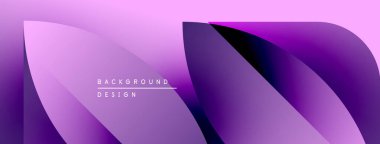 Soyut mor gradyan tasarım. Pürüzsüz akış şekilleri modern arka plan yaratır. Minimalist estetik, canlı renkler, dinamik kompozisyon.