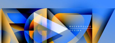 Soyut geometrik şekiller, canlı renkler, dinamik bileşim. Modern tasarım ögeleri görsel olarak çekici bir arkaplan oluşturur.