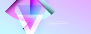 Soyut geometrik şekiller, canlı renklerin karışımı. Gradyan arka plan modern görsel efekt yaratır. Minimalist tasarım, dijital projeler için uygun.