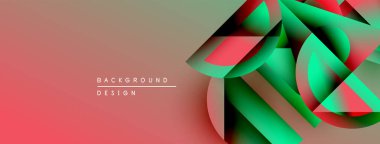 Soyut geometrik tasarım. Renkler karışıyor, dinamik görsel efekt yaratıyor. Çeşitli projeler için modern arkaplan.