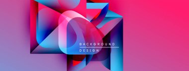 Soyut enerjik tasarım. Üst üste binen şekiller dinamik görsel efekt yaratır. Renkler karışır, modern arkaplan oluşturulur.