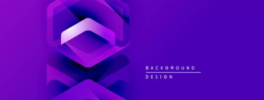 Mor soyut katmanlar modern tasarım yaratır. Gradyan etkisi derinlik ve görsel ilgi ekler. Minimalist estetik, uygun afiş arkaplanı.