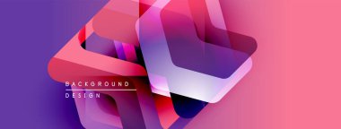 Soyut geometrik şekiller, canlı pembeler, morlar. Modern tasarım elementleri dinamik görsel doku oluşturur. Arkaplanda metin arkaplan, tasarım.