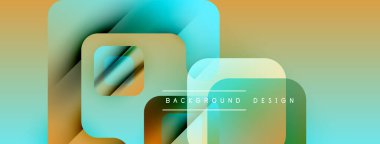 Soyut geometrik şekiller, canlı renkler, modern tasarım. Gradyan örtüler dinamik görsel efekt yaratır. Sunumlar ve web siteleri için uygun arkaplan.