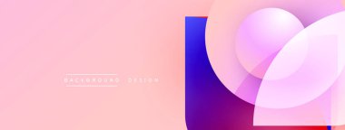 Soyut pembe arkaplan özellikleri üst üste binen daireler, kareler. Renkler modern görsel efekt yaratır. Metin arkaplan tasarımı okur.