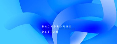 Soyut mavi eğimler akan şekiller yaratır. Minimalist metin arka plan tasarımı okur. Modern estetik, canlı renkler, pürüzsüz geçişler.